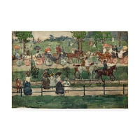 Трговска марка ликовна уметност „Централ парк, 1900“ платно уметност од Прендергаст