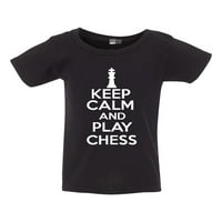 Бидете Смирени И Играјте Шаховска Игра На Табла Смешно Дете Деца Маица Маица