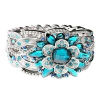 Цвет прстен шуплив прстен женски накит Едноставен цвет прстен дијамантски прстен прстени в