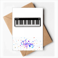 Електрични Пијано Музика Виталност Звуци Добредојдовте Назад Честитки Пликови Празно