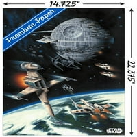 Војна на ѕвездите: Враќање На Постерот На Ѕидот Џедај - Вселенска Битка, 14.725 22.375