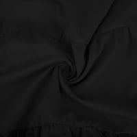 Фустани за жени Еднобојни Обични Ракави Со Долги Ракави Вратот На Екипажот Лабав Фустан Трендовски Коктел Фустан За Забави