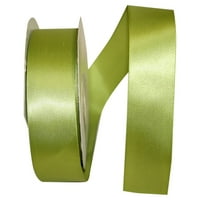 Reliant Ribbon Single Face Satin All Iim Iimise Green Grass Polyester Ribbon, 1800 1,5