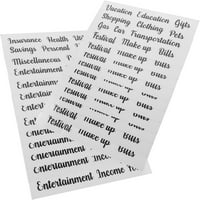 Буџетски налепници комплети Повеќефункционални Буџетски Налепници Кои Ги Класифицираат Етикетите На Готовинските Пликови Налепници