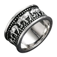 Мишуовоти легура слон прстен многу големини за да изберете прстени подарок за жени и мажи моден накит специјален подарок