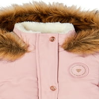 Ограничено премногу дете девојче фау Шерпа анорак зимска јакна палто