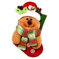 Божиќна Декорација Обезбедува Божиќни Чорапи Божиќ Со Приврзок За Ѕвонче Снешко Чорапи За Чорапи Бонбони