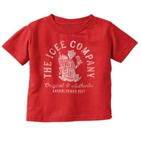 Компанијата ICEE Гроздобер Поларна мечка лого Дете момче девојче маичка за новороденчиња Дете за деца Бриско брендови 4t
