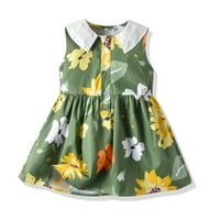 Летни Фустани За Тинејџери Деца Мало Бебе Девојки Пролет Лето Цветни Ракави Принцеза Облека Облека
