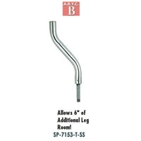 Atwood SP-7153-T-SS Lock 'N-Pin 3 4 Pin Пост-Полиран Нерѓосувачки Челик, Фиксен 13 Hgt, 1.5 Dia, Навој