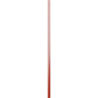 Ekena Millwork 1 8 W 62 H TRUE FIT PVC, три табли врамени од табла-n-batten ролетни, пожарна црвена боја