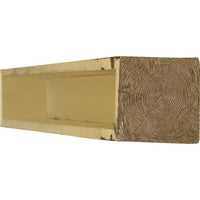 Ekena Millwork 4 H 6 D 48 W Sandblasted Fau Wood Camply Mantel, природен мед роса