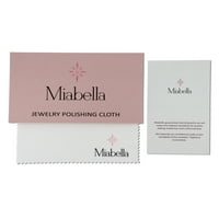 Miabella Women's 1- Ct. Создаден бел моисанит Стерлинг Сребрен кросовер прстен за ангажман