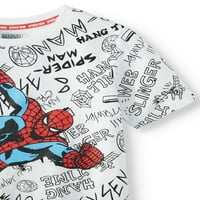 Marvel Spider-Man City Spidey Краток ракав лиценциран тит