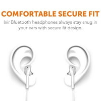 Ixir Motorola Moto G Dual SIM Bluetooth слушалки во ушите што ги извршуваат ушите IP отпорни на вода со MIC стерео слушалки, CVC 6. Откажување на бучава, работи со, Samsung, Google Pixel, LG