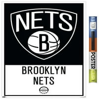 Бруклин Нетс - Постер за лого wallид, 22.375 34