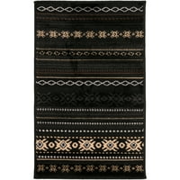 Уметнички ткајачи Парамаунт Југозападен област килим, црна, 8'10 12'10
