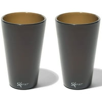 Силипинт: Силиконски чаши за пит: Чад - 16oz Нераскинливи чаши, флексибилни, топло ладно, лесен зафат што не се лизга, еднократно
