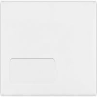 Luxpaper коверти со отворен прозорец, 1 2, светло бело, 250 пакувања