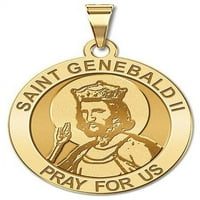Верски Медал Свети Генебалд ВТОРИ - - Големина На Четвртина-14к Жолто Злато
