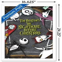 Кошмарот на Дизни Тим Бартон Пред Божиќ-Група Ѕид Постер, 14.725 22.375 Врамени