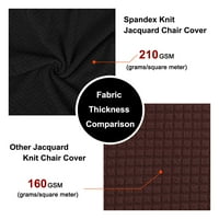 Уникатни поволни цени се протегаат плетено џакард трпезариско столче покрива црно