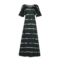 фонесоап жените мода краток ракав каузална лента печатење v - вратот пуловер лабава облека црна