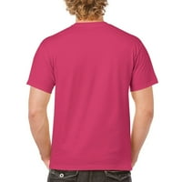 Маичка со розова лента маица маица за рак на дојка за рак на дојка надеж за преживеани кошула за мажи, топла розова, медиум