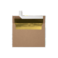 Luxpaper A Foil поставена со покани за покани, Peel & Press, 1 4, намирници кафеава боја со златна обвивка, 70lb, 1, пакет