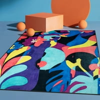 Добро ткаена Миша Тајјуниник Колекцијата во недела џунгла Соба со поглед модерна апстрактна мулти 7'7 9'10 Област килим