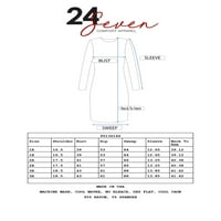 24Севечна облека за удобност плус големина на коленото должина на џебниот маица фустан