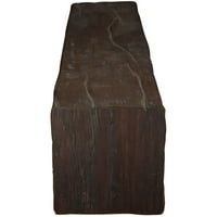 Ekena Millwork 6 H 6 D 60 W Riverwood Fau Wood Camply Mantel, Premium Walnut