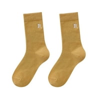 Баок додатоци Женско Писмо Везење Чорапи Слатко Печатење Кратки Чорапи Чорапи До Глуждот За Удобни Подароци За Жени Чорапи Е