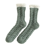 Згуснете Ги Жените Зимски Топли Меки Меки Чорапи За Спиење Во Домот