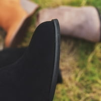 Hvyeshенски женски чизми за глуждот, клин платформа, бута, тркалезна пети, чизми за клинчиња, чизми за клинчиња за клинчиња за забавни вечери чевли