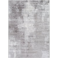 Уметнички ткајачи Wanderlust Апстрактна област килим, Silvergray, 8'10 12'4