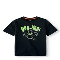 Начин да се слави boo yah графичка маица за Ноќта на вештерките со кратки ракави