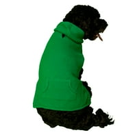 Живописен живот празничен џемпер од зелена худи кучиња