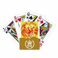 Кина Антички Император Син Змеј Шема Кралската Флеш Покер Игра Со Карти