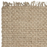 Природни Влакна Easон Плетенка Јута Површина Килим, Природни, 9' 12'