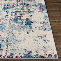 Уметнички ткајачи Монако Апстрактна област килим, сина гарнет, 2 '3'