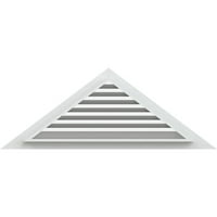 52 W 1 2 H Триаголник Гејбл Вентил: Функционален, ПВЦ Гејбл Вентил W 1 4 рамка за рамна трим