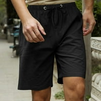 Машки шорцеви машки летни обични цврсти остатоци од оставата, кратки панталони, панталони, кратки модни шорцеви за мажи