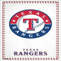 Тексас Ренџерс-Логото Ѕид Постер, 22.375 34