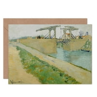 Винсент Ван Гог Ликовната Честитка За Мостот Ланглоис Плус Плик Празно внатре