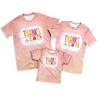 Мама loveубовна шема летна модна маица со кратки ракави цртан филм обичен врвен детски маица облека 3- години облека за маици стари девојки ， Д-100