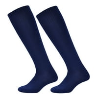 Сини Долги Чорапи Чорапи За Дишење Апсорпција На Пот Без Мирис Еластични Долги Чорапи За Играње Фудбал