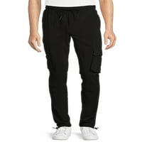 American Stitch Man's Stretch Nylon Cinched Cargo Jogger Pants, големини S-2XL