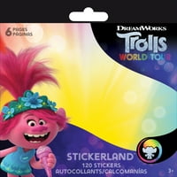 Trolls Mini Stickerland Pad - страница
