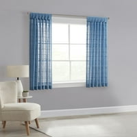 Главни ткаени чиста лента за ленти со еден единечен завеса, светло сина, 63